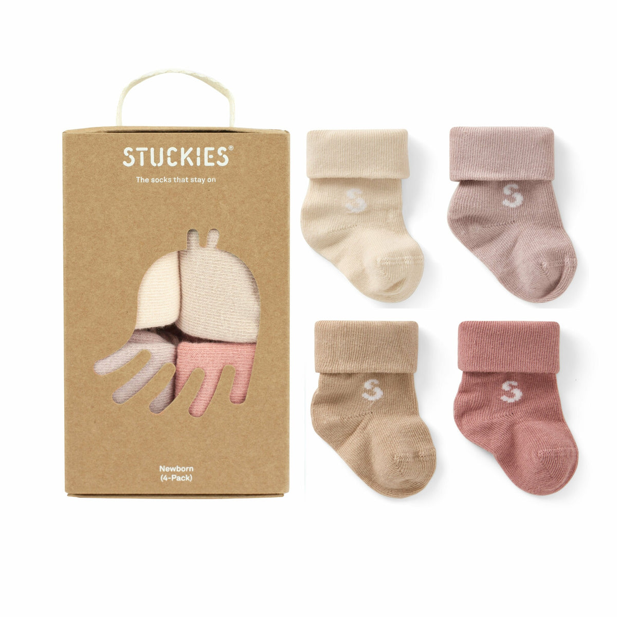 Stuckies Nyföddpresentset | 4-pack - Blossom