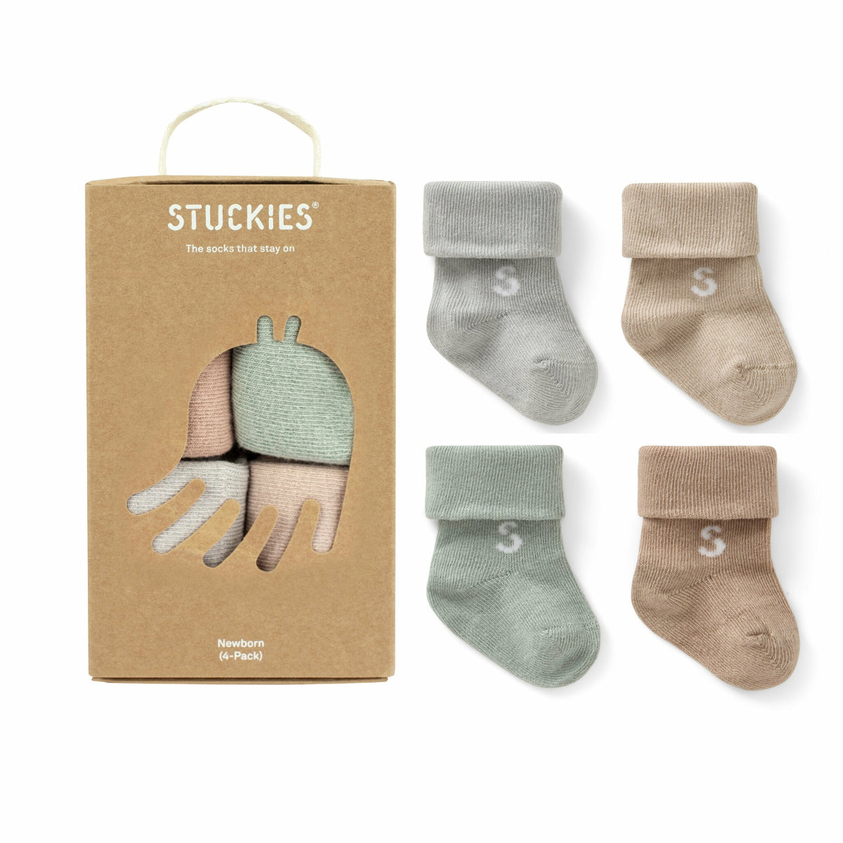 Stuckies Nyföddpresentset | 4-pack- Tidvatten