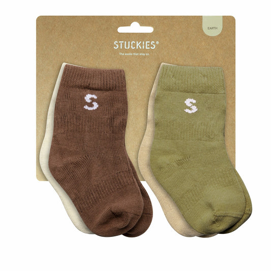 Stuckies Strumpor- Jord- | 4-pack