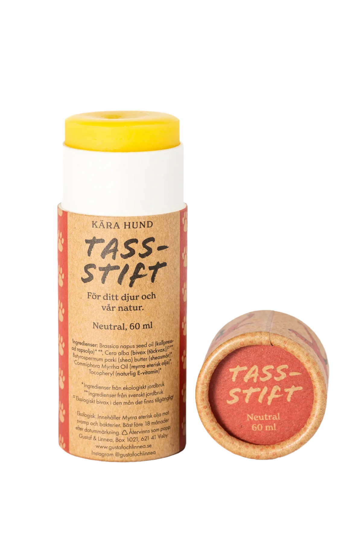 Tasstift - Skyddar, mjukgör och stärker hundens tassar i vardagen