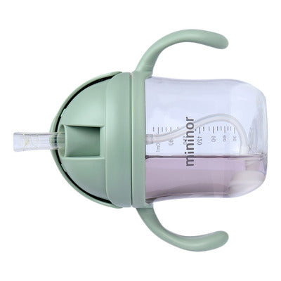 Mininor Straw Bottle Tritan Green