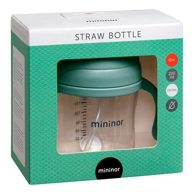 Mininor Straw Bottle Tritan Green