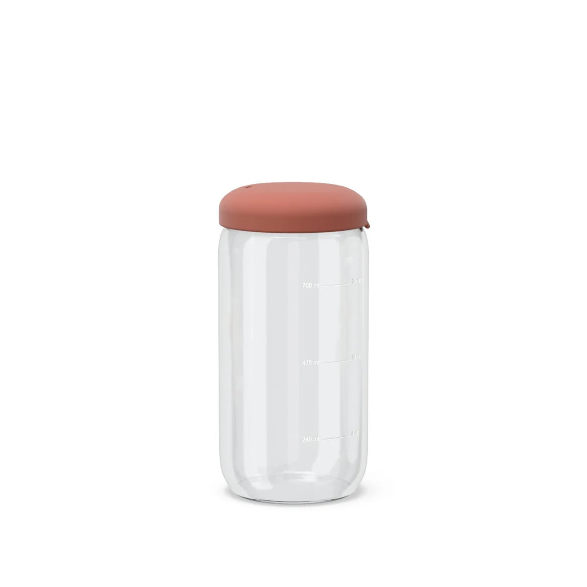 Matförvaringsburk i borosilikatglas 750 ml