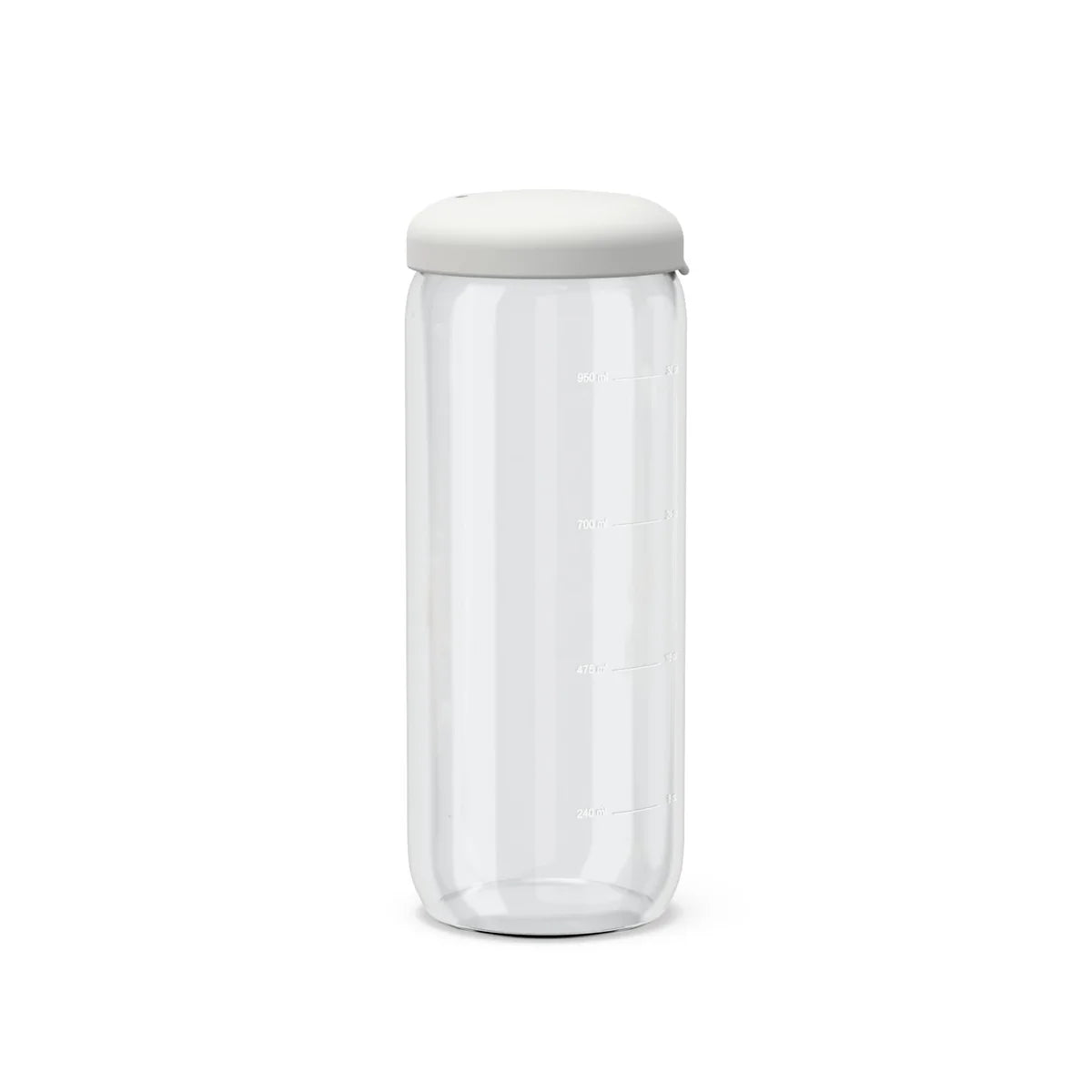 Matförvaringsburk i borosilikatglas 1000 ml