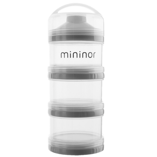 Mininor Mjölkpulverbehållare Grå